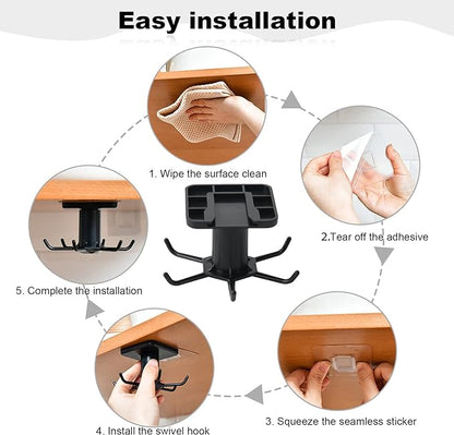 Rotatable Hook Rack